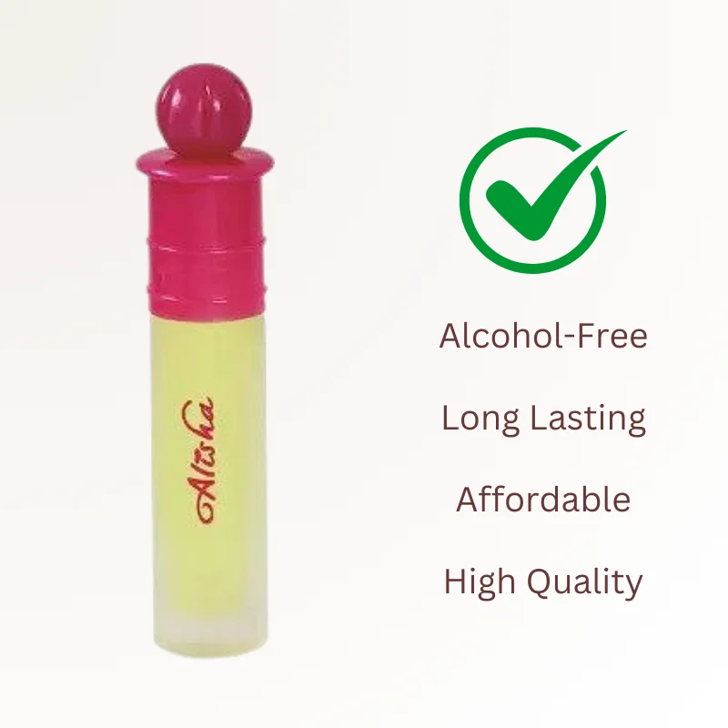 Al Nuaim Alisha Perfume 6ml - 100% Alcohol Free Perfume 2 Al Nuaim Alisha Perfume Gold Series Alcohol-Free Perfume Roll On 6 ml