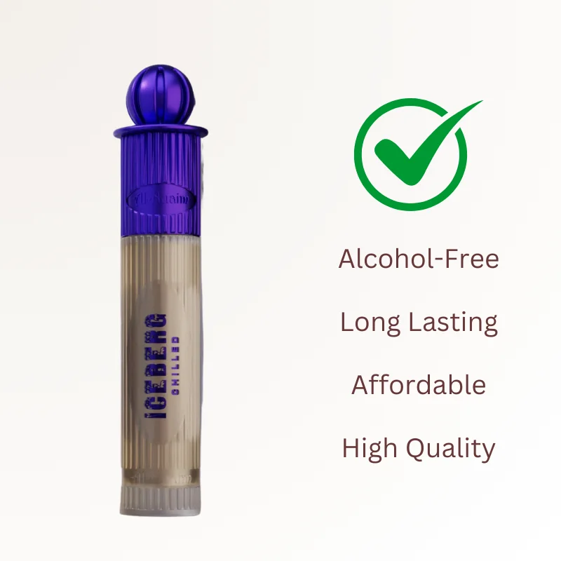 Al Nuaim Iceberg Chilled Perfume 6ml - 100% Alcohol-Free 2 Al Nuaim Iceberg Chilled Perfume Gold Series Alcohol-Free Perfume Roll On 6 ml (1)