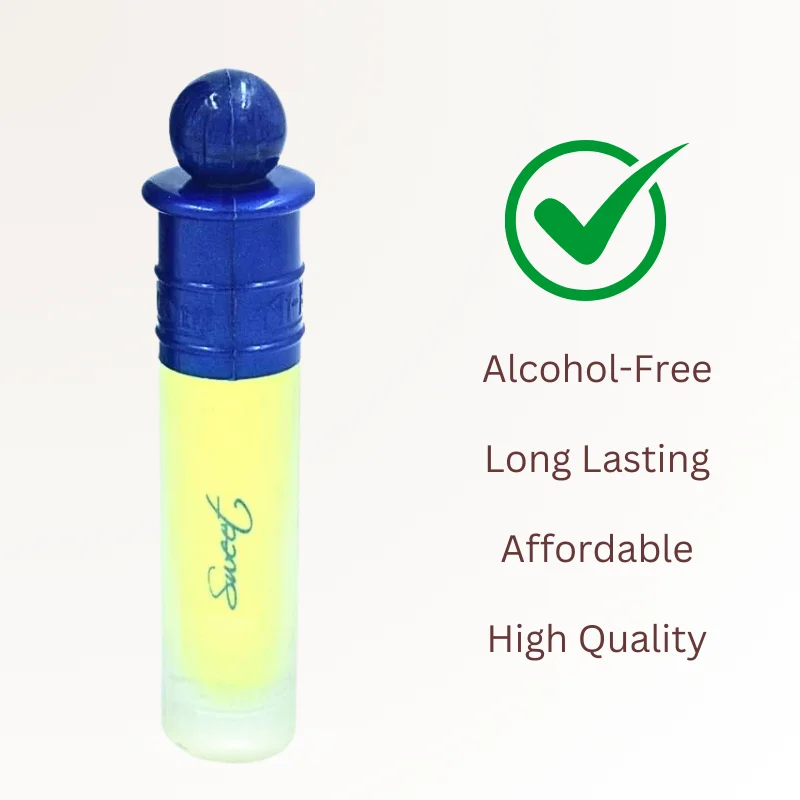 Al Nuaim Sweet Perfume Attar 6ml - 100% Alcohol Free Perfume 2 Al Nuaim Sweet Attar Perfume Gold Series Alcohol-Free Perfume Roll On 6 ml