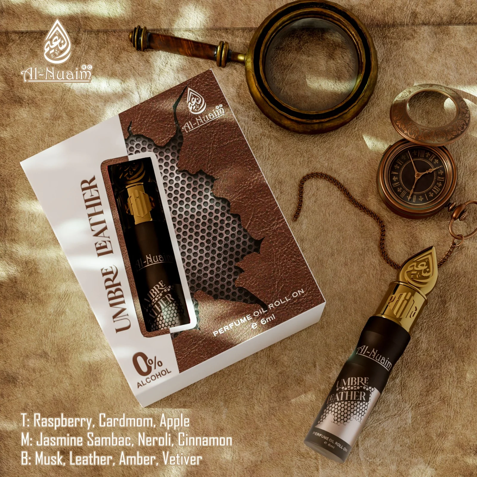Al Nuaim Umbre Leather 6ml - Eftina Series 1 Al Nuaim Umbre Leather 6ml