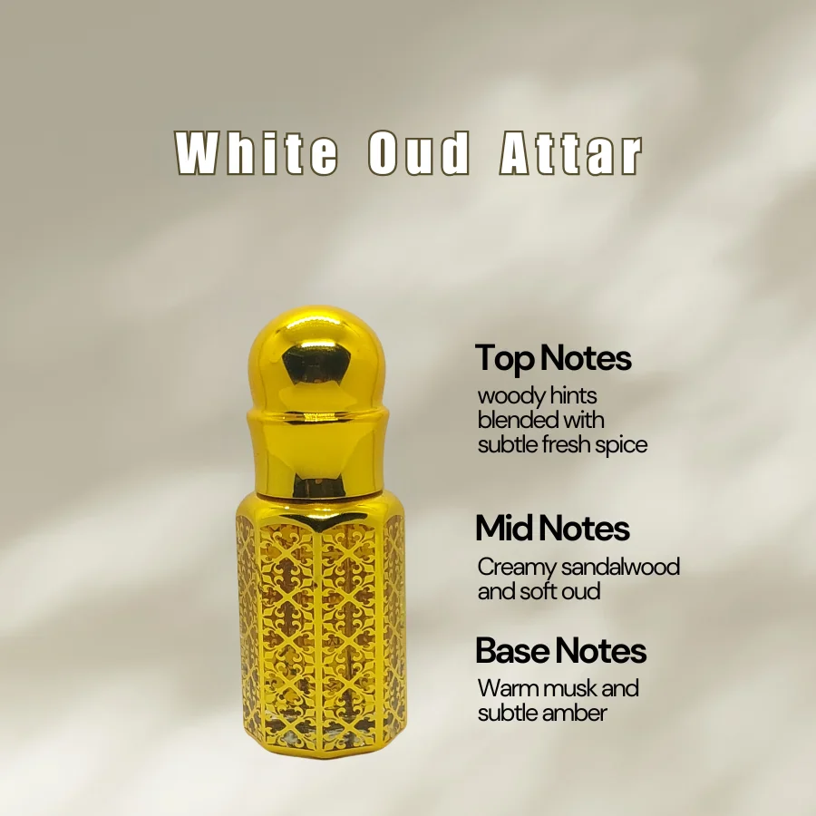 SG White Oud Attar - 6ml Premium Attar 2 White Oud Attar