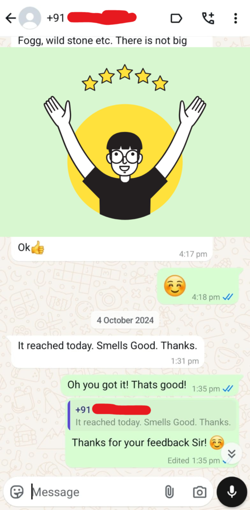 Customer Feedback 4