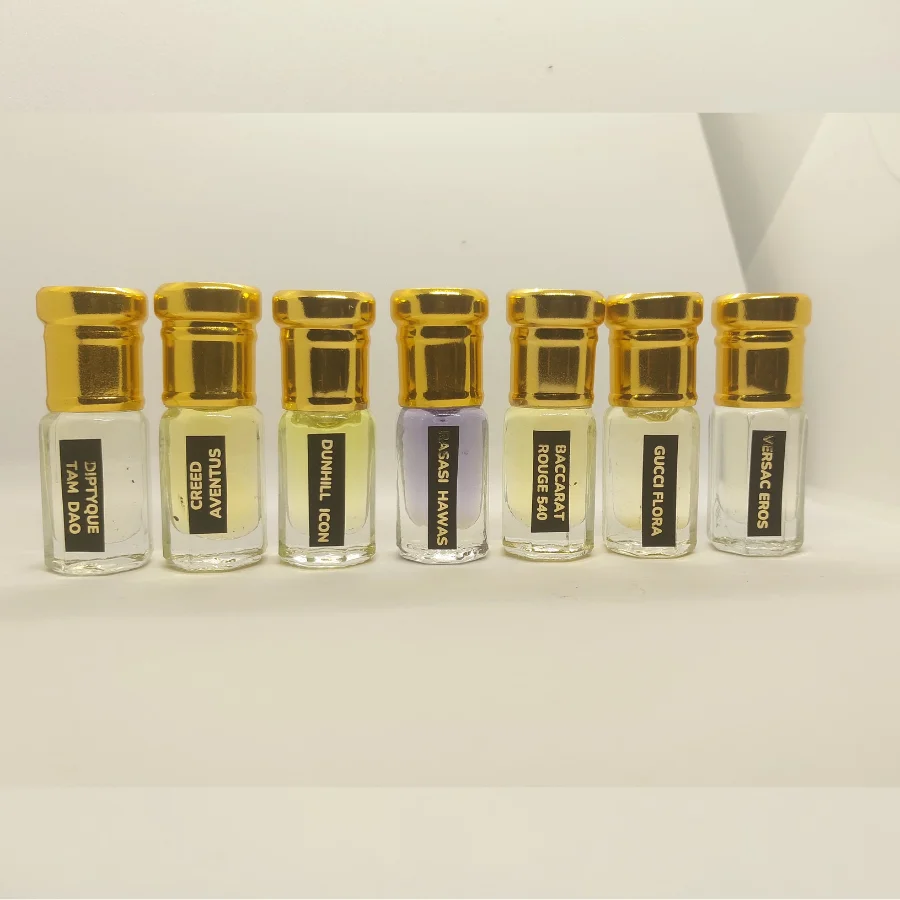 French Attar Combo Set 2 - (Pack of 7) 3 French & Luxury Attar Combo Set 2